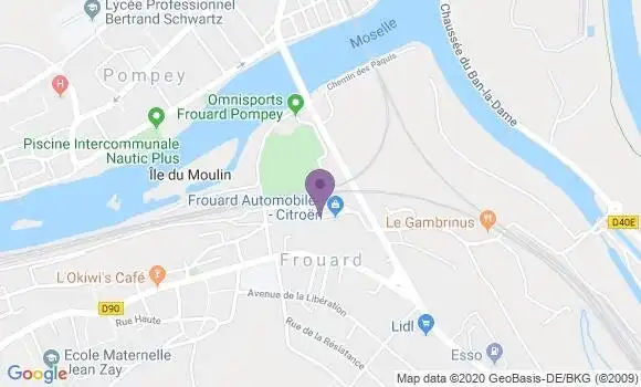 Localisation Frouard Saule Gaillard Bp - 54390