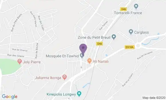 Localisation Longwy Gouraincourt Bp - 54400