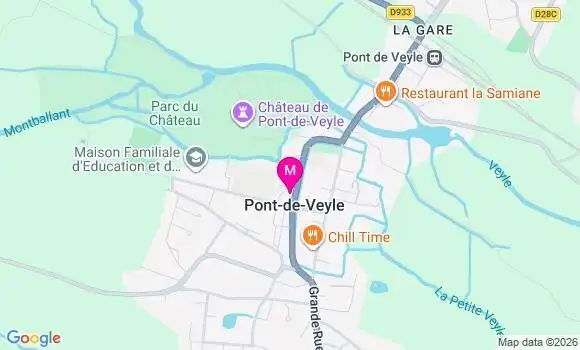 Localisation Pont de Veyle - 01290