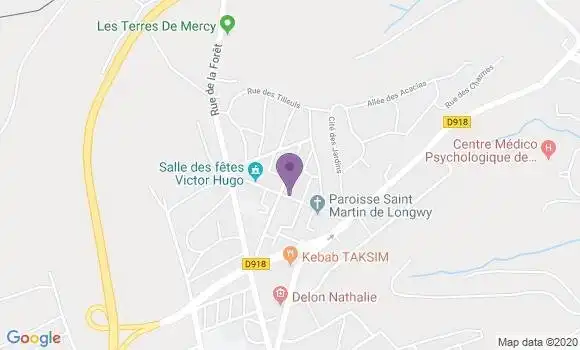 Localisation Mont St Martin Plateau Ap - 54350