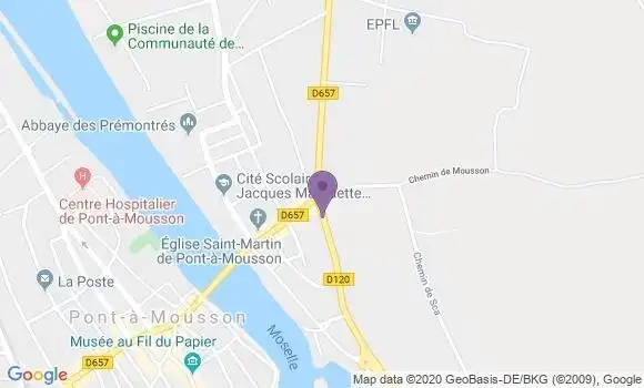 Localisation Pont a Mousson Etats Unis Ap - 54700