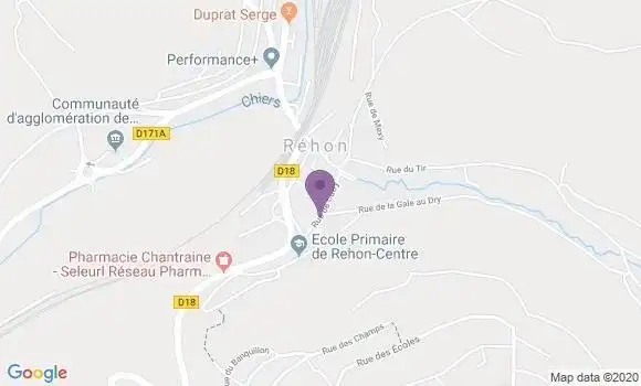 Localisation Rehon Heumont Ap - 54430
