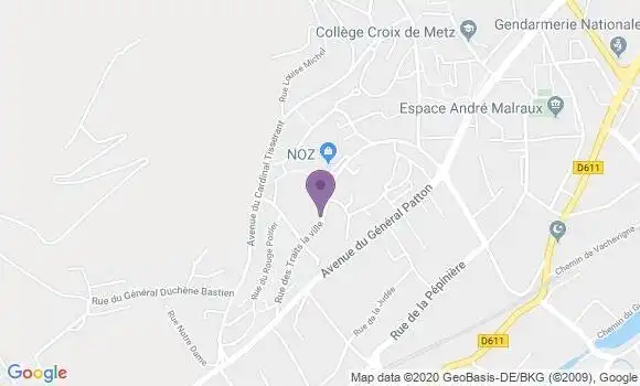 Localisation Toul Bp - 54200