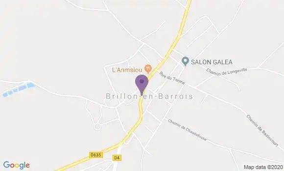 Localisation Brillon En Barrois Ap - 55000