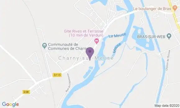 Localisation Charny sur Meuse Ap - 55100