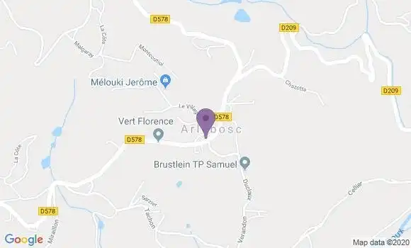 Localisation Arlebosc Ap - 07410