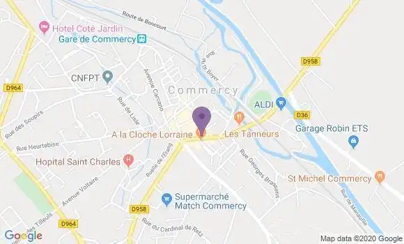 Localisation Commercy - 55200