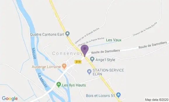 Localisation Consenvoye Ap - 55110