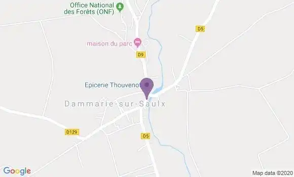 Localisation Dammarie sur Saulx Bp - 55500