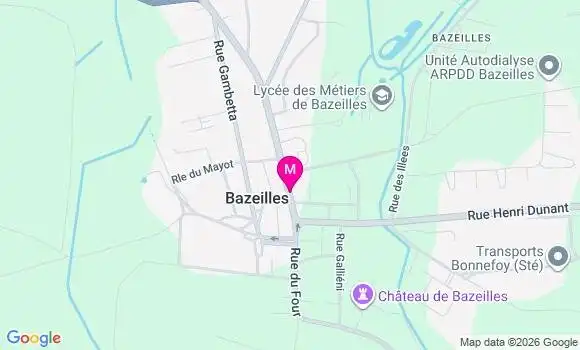 Localisation Bazeilles - 08140