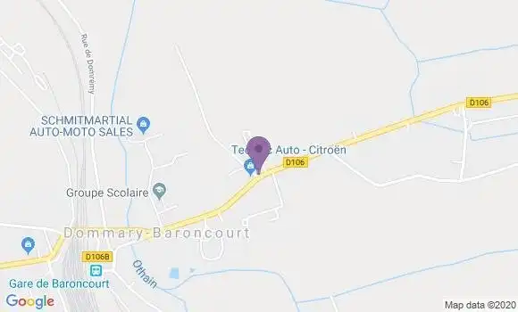 Localisation Dommary Baroncourt Bp - 55240