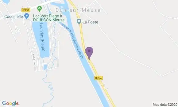 Localisation Dun sur Meuse Bp - 55110