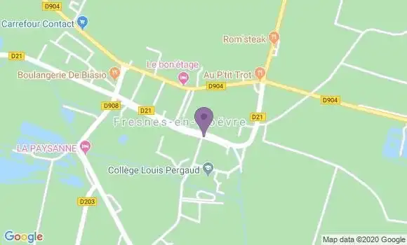 Localisation Fresnes En Woevre Bp - 55160