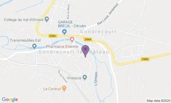 Localisation Gondrecourt le Chateau Bp - 55130