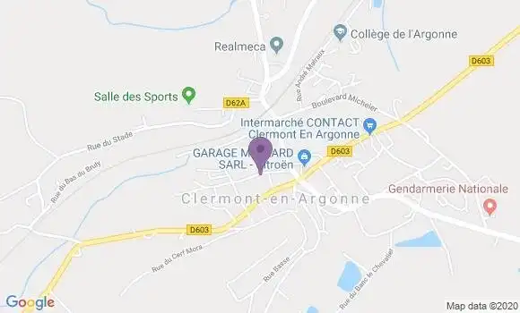 Localisation Les Islettes Bp - 55120