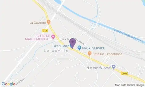 Localisation Lerouville Bp - 55200