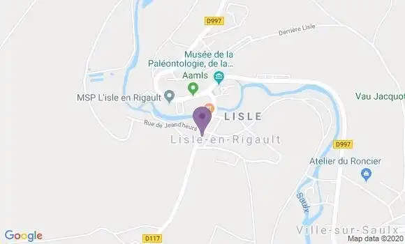 Localisation Lisle En Rigault Bp - 55000