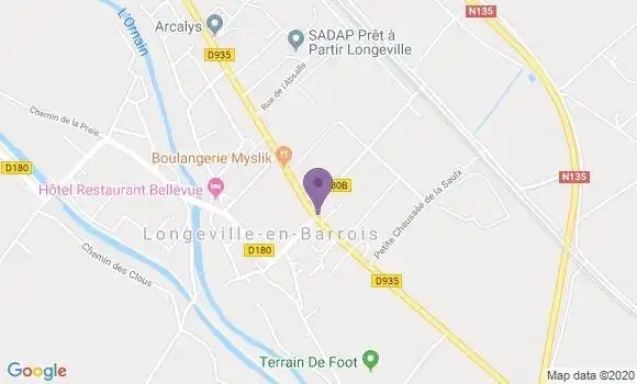 Localisation Longeville En Barrois Bp - 55000