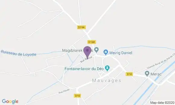 Localisation Mauvages Ap - 55190