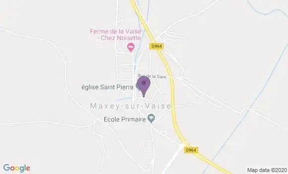 Localisation Maxey sur Vaise Ap - 55140