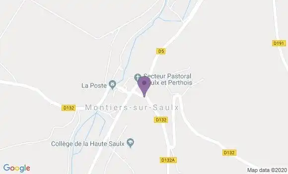 Localisation Montiers sur Saulx Bp - 55290