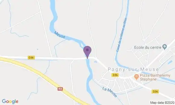 Localisation Pagny sur Meuse Bp - 55190