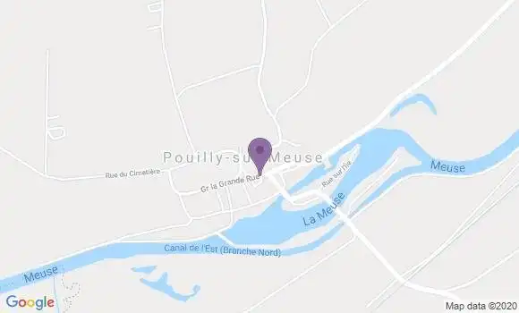 Localisation Pouilly Bp - 55700