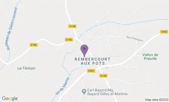 Localisation Rembercourt Sommaisne Bp - 55250