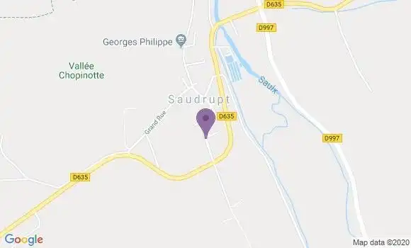 Localisation Saudrupt Ap - 55000