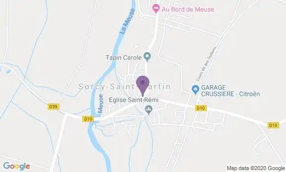 Localisation Sorcy Saint Martin Bp - 55190