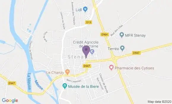 Localisation Stenay - 55700