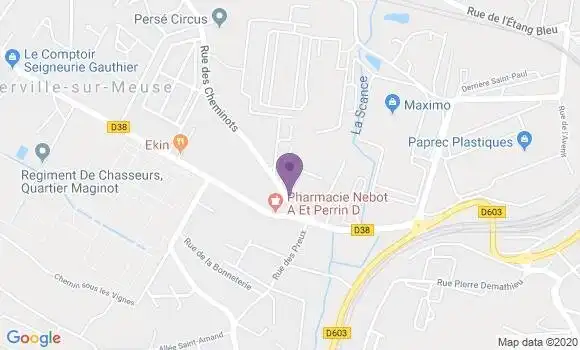 Localisation Thierville sur Meuse Bp - 55840