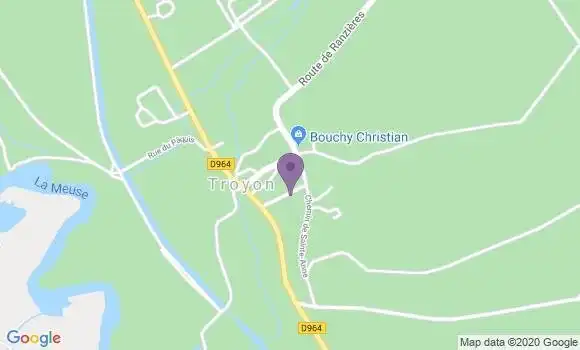 Localisation Troyon Bp - 55300