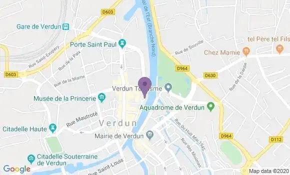 Localisation Verdun - 55100