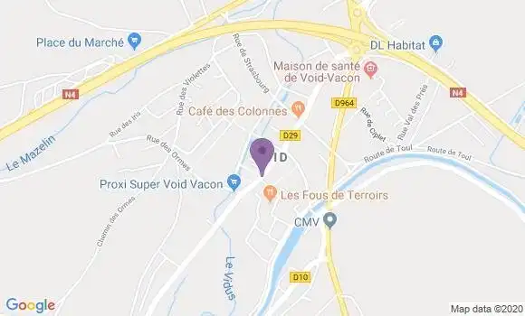 Localisation Void Vacon - 55190