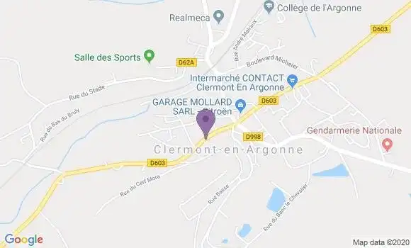 Localisation Lavoye Bp - 55120