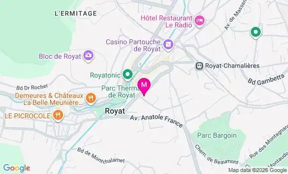 Localisation Royat - 63130