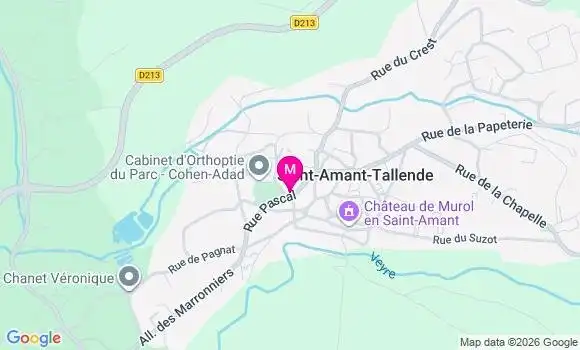Localisation Saint Amant Tallende - 63450