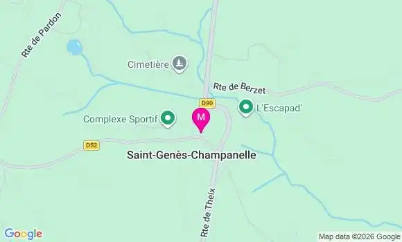 Localisation Saint Genes Champanelle - 63122