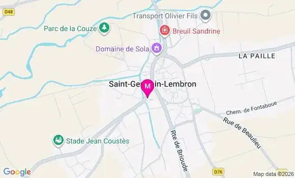 Localisation Saint Germain Lembron - 63340