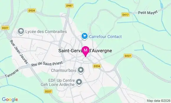 Localisation Saint Gervais d