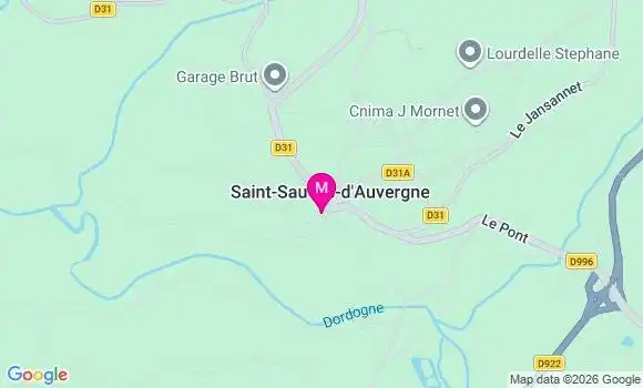 Localisation Saint Sauves d