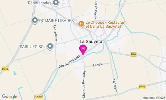 Localisation La Sauvetat - 63730