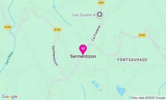 Localisation Sermentizon - 63120