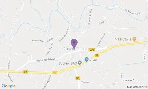 Localisation Chomerac Bp - 07210