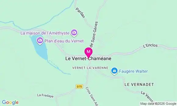Localisation Vernet la Varenne - 63580