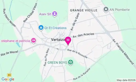 Localisation Vertaizon - 63910
