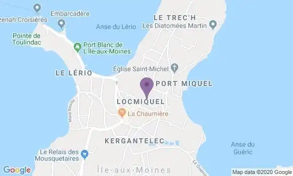 Localisation Ile Aux Moines Bp - 56780