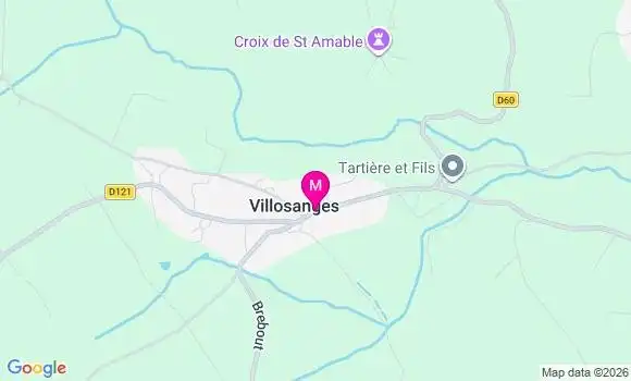 Localisation Villosanges - 63380