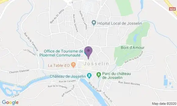 Localisation Josselin - 56120
